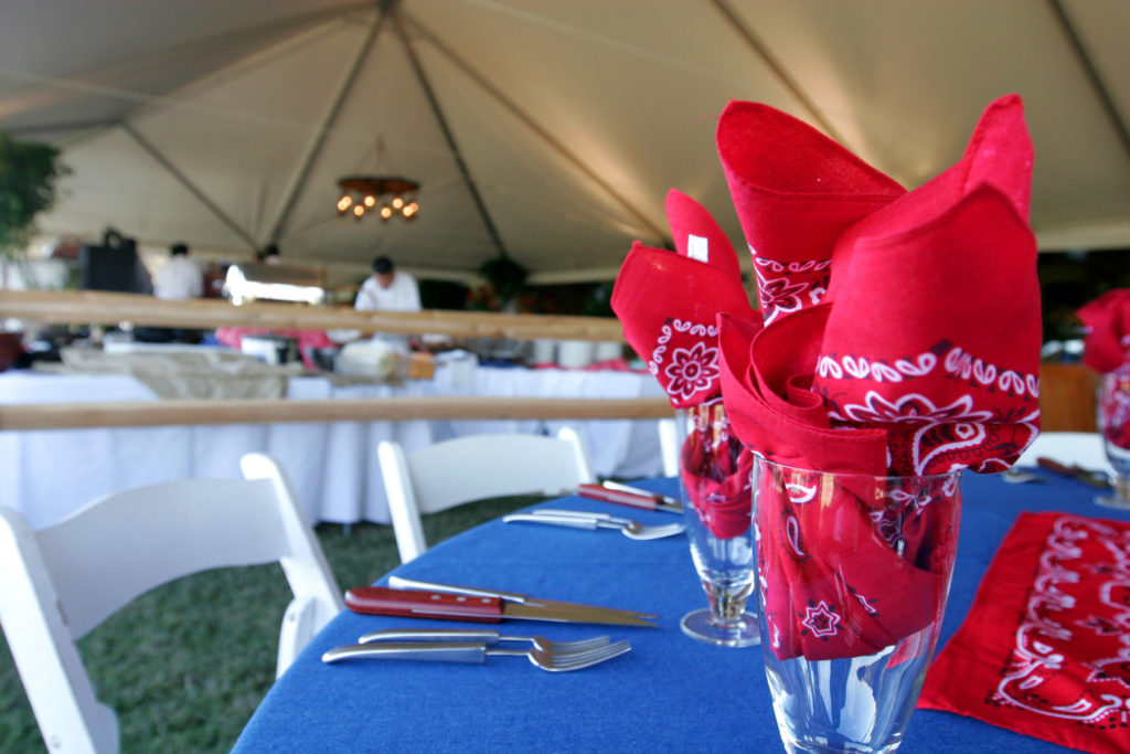 Event Table Setting at Vaquero Club