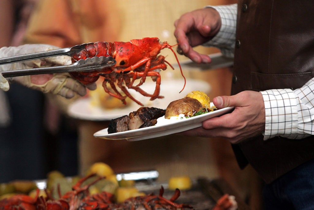 Event Buffet Lobster at Vaquero Club - Catering